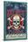 Key West, Florida - Skull and Crossbones-Lantern Press-Stretched Canvas