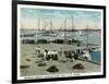 Key West, Florida - Sponge Market at P and O Docks-Lantern Press-Framed Art Print