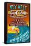 Key West, Florida - Surf Shop-Lantern Press-Framed Stretched Canvas