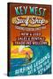 Key West, Florida - Surf Shop-Lantern Press-Stretched Canvas