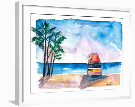 Key West Florida USA Southernmost Point of The USA-M. Bleichner-Framed Art Print