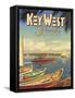Key West Florida-Kerne Erickson-Framed Stretched Canvas