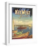 Key West Florida-Kerne Erickson-Framed Art Print