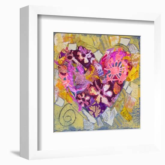 Key West Heart-null-Framed Art Print