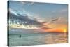 Key West Paddleboard Sunset-Robert Goldwitz-Stretched Canvas