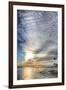 Key West Pier Sunset Vertical-Robert Goldwitz-Framed Photographic Print