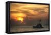 Key West Sport Fisher Sunset-Robert Goldwitz-Framed Stretched Canvas