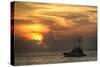 Key West Sport Fisher Sunset-Robert Goldwitz-Stretched Canvas