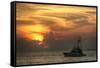 Key West Sport Fisher Sunset-Robert Goldwitz-Framed Stretched Canvas