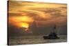 Key West Sport Fisher Sunset-Robert Goldwitz-Stretched Canvas