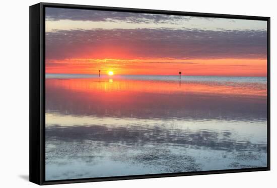 Key West Sunrise III-Robert Goldwitz-Framed Stretched Canvas