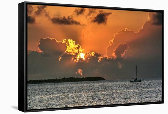 Key West Sunrise IV-Robert Goldwitz-Framed Stretched Canvas