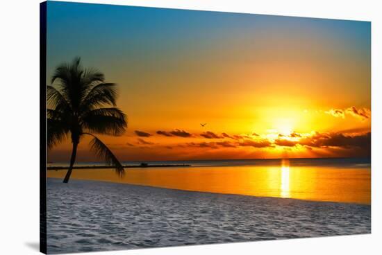 Key West Sunrise Reflection-Vaughn Garner-Stretched Canvas