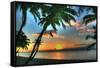 Key West Sunrise VII-Robert Goldwitz-Framed Stretched Canvas