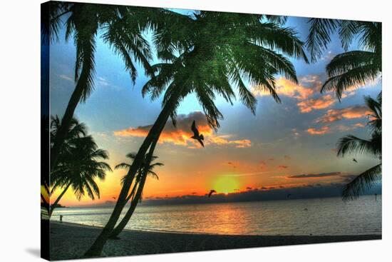 Key West Sunrise VII-Robert Goldwitz-Stretched Canvas