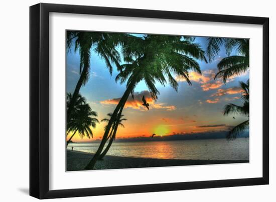 Key West Sunrise VII-Robert Goldwitz-Framed Premium Photographic Print