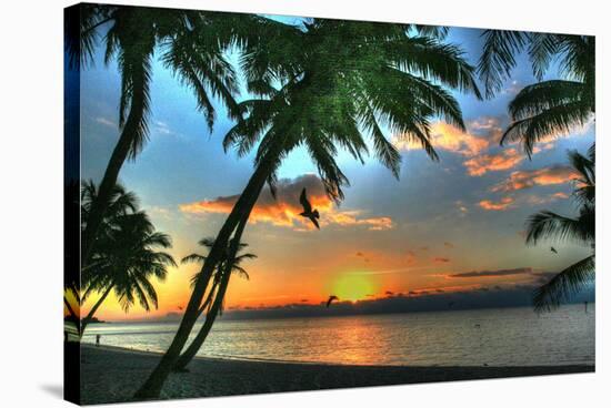 Key West Sunrise VII-Robert Goldwitz-Stretched Canvas