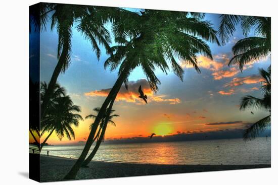 Key West Sunrise VII-Robert Goldwitz-Stretched Canvas