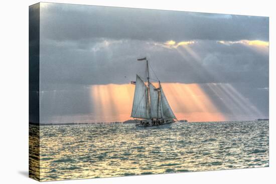 Key West Sunset XV-Robert Goldwitz-Stretched Canvas