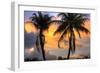 Key West Two Palm Sunrise-Robert Goldwitz-Framed Photographic Print