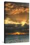Key West Vertical with Schooner-Robert Goldwitz-Stretched Canvas