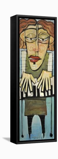 Keyboard Player-Tim Nyberg-Framed Stretched Canvas