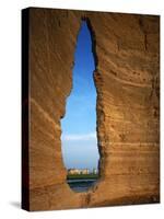 Keyhole Arch, Monument Rocks National Natural Area, Kansas, USA-Charles Gurche-Stretched Canvas