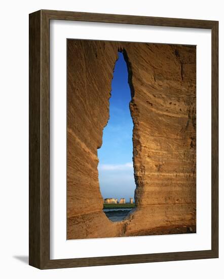 Keyhole Arch, Monument Rocks National Natural Area, Kansas, USA-Charles Gurche-Framed Photographic Print