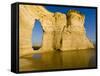 Keyhole of Monument Rocks, Kansas, USA-Chuck Haney-Framed Stretched Canvas