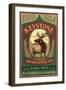 Keystone, Colorado - Elk Head Pale Ale Vintage Sign-Lantern Press-Framed Art Print