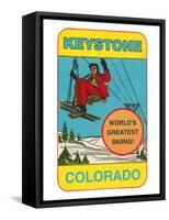 Keystone, Colorado, Label-null-Framed Stretched Canvas