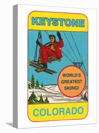 Keystone, Colorado, Label-null-Stretched Canvas