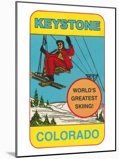 Keystone, Colorado, Label-null-Mounted Art Print