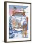 Keystone, Colorado Montage-Lantern Press-Framed Art Print