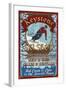 Keystone, Colorado - Ski Shop Vintage Sign-Lantern Press-Framed Art Print