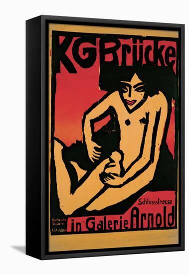 KG Brcke Poster-Ernst Ludwig Kirchner-Framed Stretched Canvas