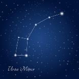 Ursa Minor Constellation at Starry Night Sky-Kgkarolina-Photographic Print