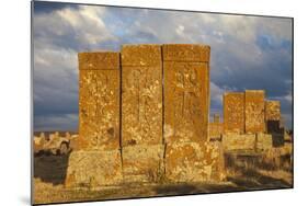 Khachkars at Noratus Cemetery, Lake Seven, Armenia, Central Asia, Asia-Jane Sweeney-Mounted Photographic Print