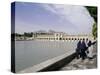 Khaju Bridge, Isfahan, Iran, Middle East-Sergio Pitamitz-Stretched Canvas