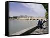 Khaju Bridge, Isfahan, Iran, Middle East-Sergio Pitamitz-Framed Stretched Canvas