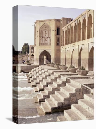 Khaju Bridge, Isfahan, Iran, Middle East-Sergio Pitamitz-Stretched Canvas