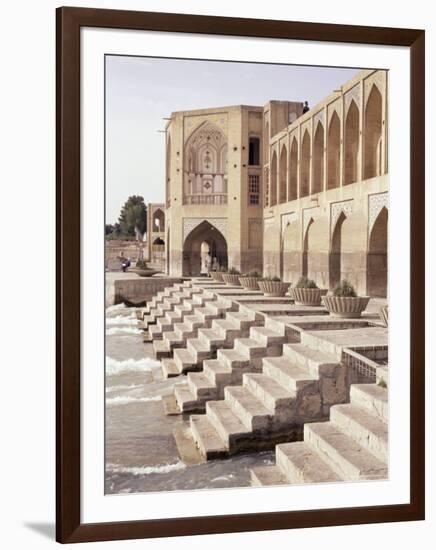 Khaju Bridge, Isfahan, Iran, Middle East-Sergio Pitamitz-Framed Photographic Print