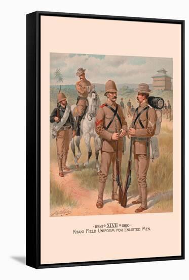 Khaki Field Uniform for Enlisted Men-H.a. Ogden-Framed Stretched Canvas