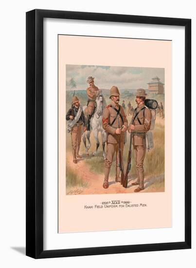 Khaki Field Uniform for Enlisted Men-H.a. Ogden-Framed Art Print