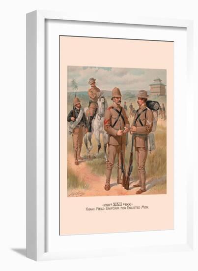 Khaki Field Uniform for Enlisted Men-H.a. Ogden-Framed Art Print