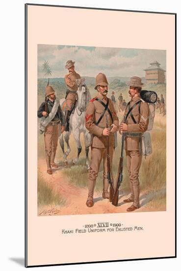 Khaki Field Uniform for Enlisted Men-H.a. Ogden-Mounted Art Print