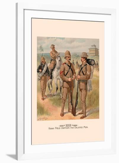 Khaki Field Uniform for Enlisted Men-H.a. Ogden-Framed Art Print