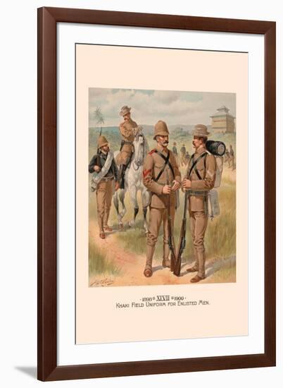 Khaki Field Uniform for Enlisted Men-H.a. Ogden-Framed Art Print