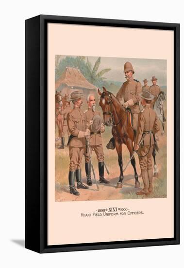 Khaki Field Uniform for Officers-H.a. Ogden-Framed Stretched Canvas