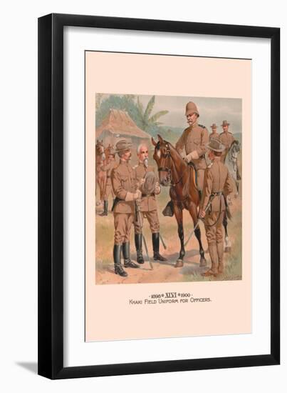 Khaki Field Uniform for Officers-H.a. Ogden-Framed Art Print